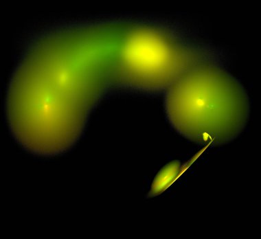 Dijital fraktal resimlerinden birinin resmi