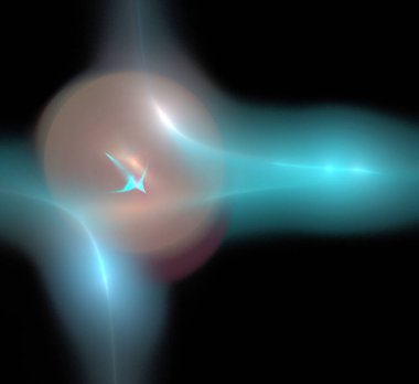 Dijital fraktal resimlerinden birinin resmi