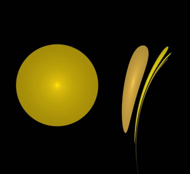 Dijital fraktal resimlerinden birinin resmi