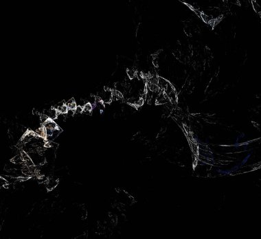 Dijital fraktal resimlerinden birinin resmi