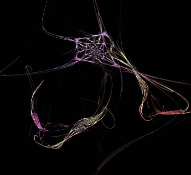 Dijital fraktal resimlerinden birinin resmi