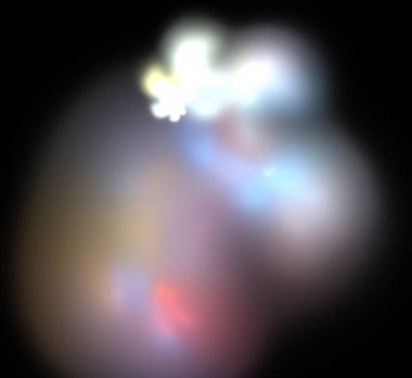 Dijital fraktal resimlerinden birinin resmi