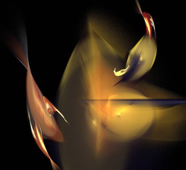 Dijital fraktal resimlerinden birinin resmi