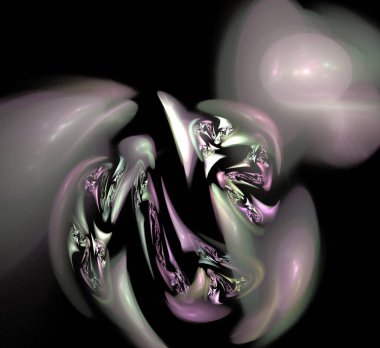 Dijital fraktal resimlerinden birinin resmi