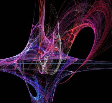 Dijital fraktal resimlerinden birinin resmi