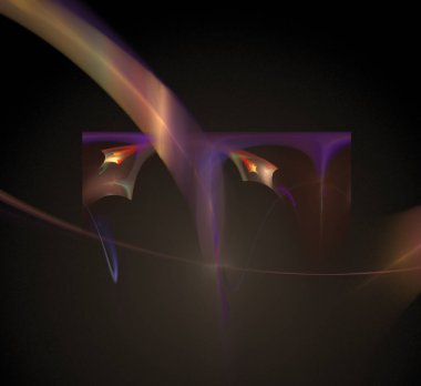 Dijital fraktal resimlerinden birinin resmi