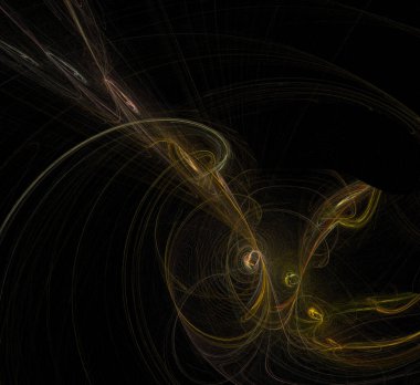 Dijital fraktal resimlerinden birinin resmi