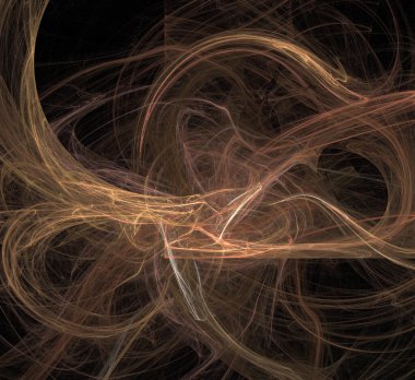 Dijital fraktal resimlerinden birinin resmi