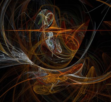 Dijital fraktal resimlerinden birinin resmi