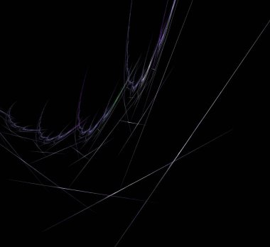 Dijital fraktal resimlerinden birinin resmi