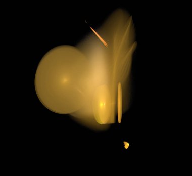 Dijital fraktal resimlerinden birinin resmi