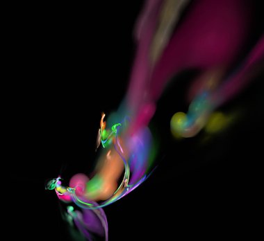 Dijital fraktal resimlerinden birinin resmi