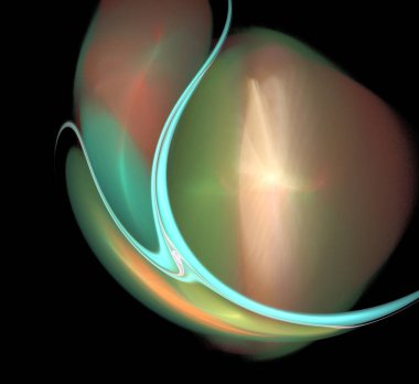 Dijital fraktal resimlerinden birinin resmi