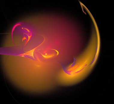 Dijital fraktal resimlerinden birinin resmi