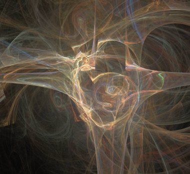 Dijital fraktal resimlerinden birinin resmi