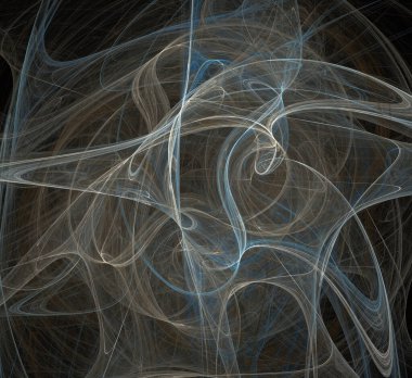 Dijital fraktal resimlerinden birinin resmi