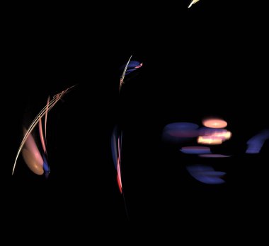 Dijital fraktal resimlerinden birinin resmi