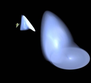 Dijital fraktal resimlerinden birinin resmi