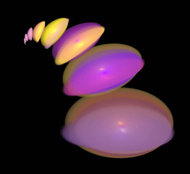 Dijital fraktal resimlerinden birinin resmi