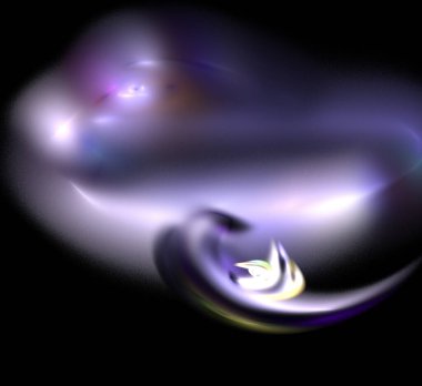 Dijital fraktal resimlerinden birinin resmi