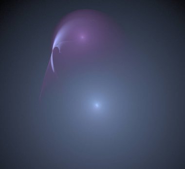 Dijital fraktal resimlerinden birinin resmi