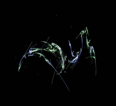 Dijital fraktal resimlerinden birinin resmi