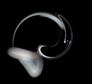 Dijital fraktal resimlerinden birinin resmi