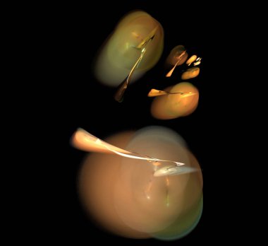 Dijital fraktal resimlerinden birinin resmi