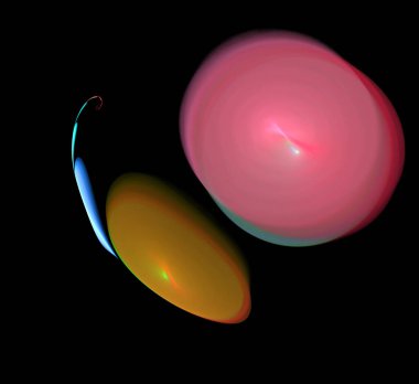 Dijital fraktal resimlerinden birinin resmi