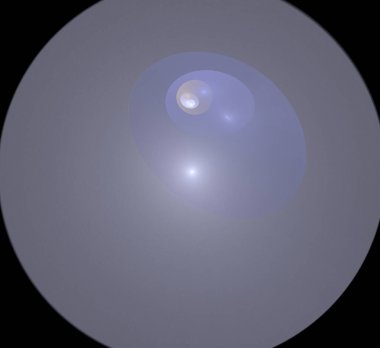 Dijital fraktal resimlerinden birinin resmi