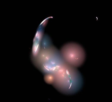 Dijital fraktal resimlerinden birinin resmi