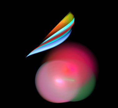 Dijital fraktal resimlerinden birinin resmi