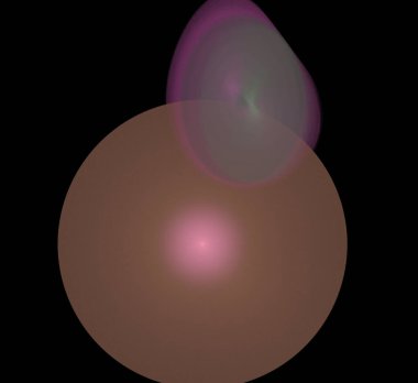 Dijital fraktal resimlerinden birinin resmi