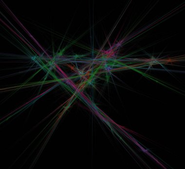 Dijital fraktal resimlerinden birinin resmi