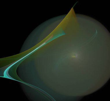 Dijital fraktal resimlerinden birinin resmi