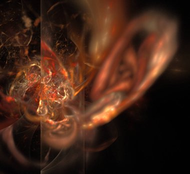 Dijital fraktal resimlerinden birinin resmi