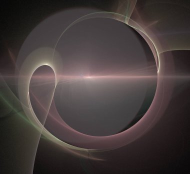 Dijital fraktal resimlerinden birinin resmi