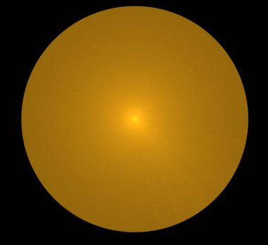 Dijital fraktal resimlerinden birinin resmi