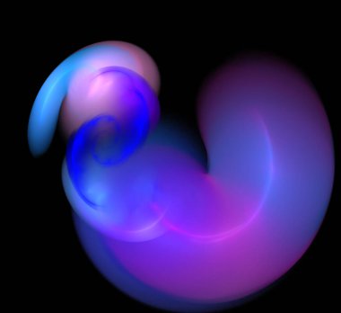 Dijital fraktal resimlerinden birinin resmi