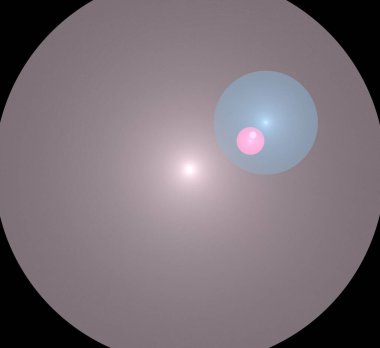 Dijital fraktal resimlerinden birinin resmi