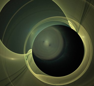 Dijital fraktal resimlerinden birinin resmi