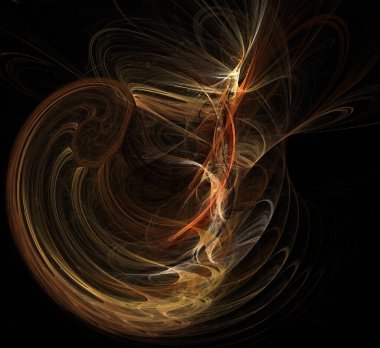 Dijital fraktal resimlerinden birinin resmi