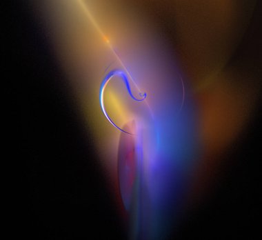 Dijital fraktal resimlerinden birinin resmi