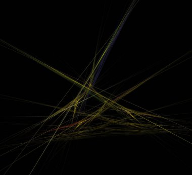 Dijital fraktal resimlerinden birinin resmi