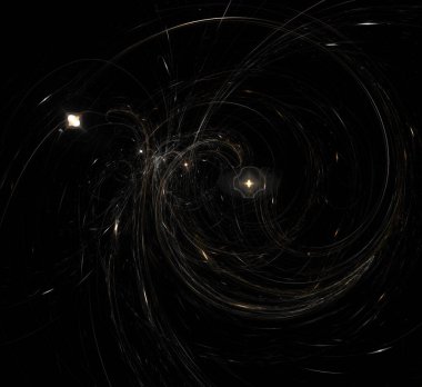 Dijital fraktal resimlerinden birinin resmi