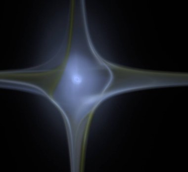 Dijital fraktal resimlerinden birinin resmi