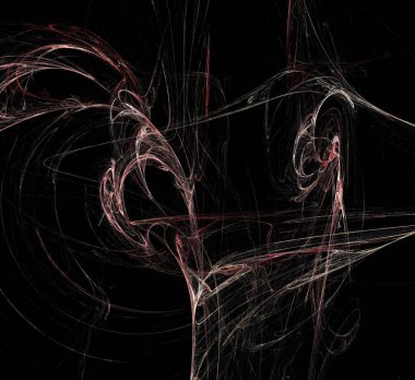 Dijital fraktal resimlerinden birinin resmi