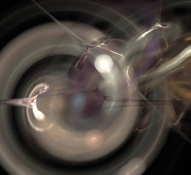 Dijital fraktal resimlerinden birinin resmi