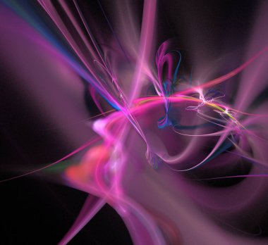 Dijital fraktal resimlerinden birinin resmi