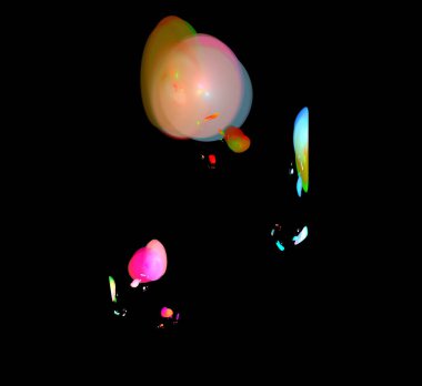 Dijital fraktal resimlerinden birinin resmi